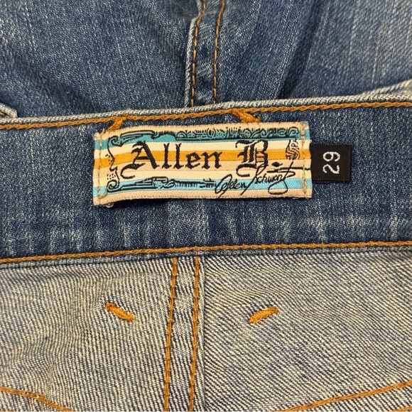 NEW ALLEN B (Schwartz) Embellished Cropped Boho Chic Jeans Size 29 RETAILS $695 - Picture 9 of 12